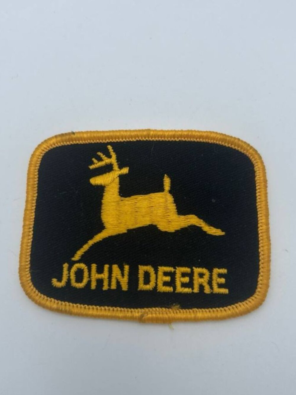 Vintage John Deere Logo Tractor Farm Embroidered Patch